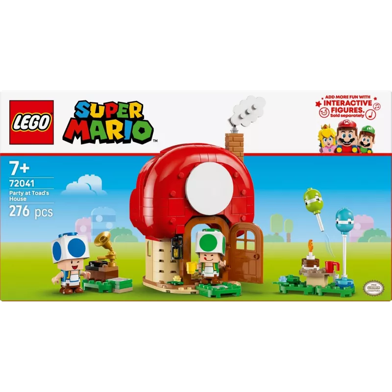 Konstrukciju rotaļlieta LEGO Super Mario Ballīte Krupja mājā komplekts 72041 ar interaktīvām spēles funkcijām
