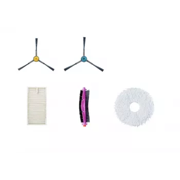 Rezerves birstīšu komplekts Midea putekļsūcējam V12 — 6 sānu birstītes un 2 rullīšu birstes