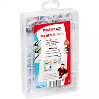 Fischer DUOBLADE 77 master box sauso ģipškartona enkuru komplekts