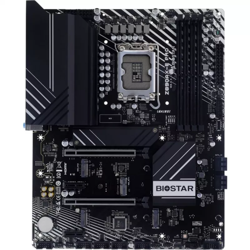 Biostar Z890AX-E Pro mātesplate, Intel Z890, LGA 1851, ATX, DDR5