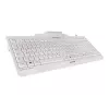 CHERRY KC 1000 SC viedkaršu tastatūra ar vadu, gaiši pelēka, USB, QWERTY, UK