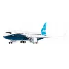 Būvniecības komplekts Cobi Boeing 737-8 — 340 detaļas, ieteicamais vecums 7+, zila un balta