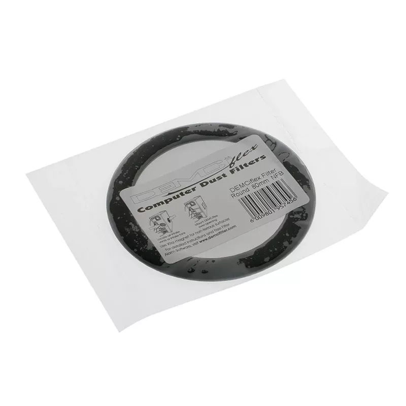 DEMCiflex putekļu filtrs 80 mm, apaļš - melns/melns