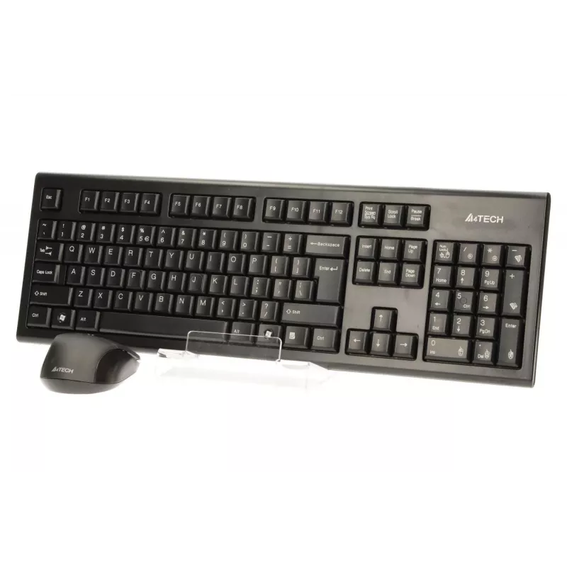 A4Tech 7100N bezvadu tastatūras un peles komplekts, RF, QWERTY, melns