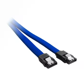 CableMod ModMesh - SATA kabelis - Serial ATA 150/300/600 - SATA (W) uz SATA (W) - 60 cm - zils (CM-CAB-SATA-N60KB-R)