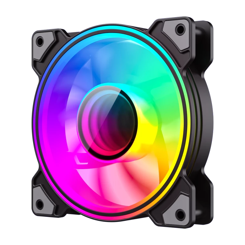 Gamemax | Datora ventilators | DUAL RING INFINITY | Melns