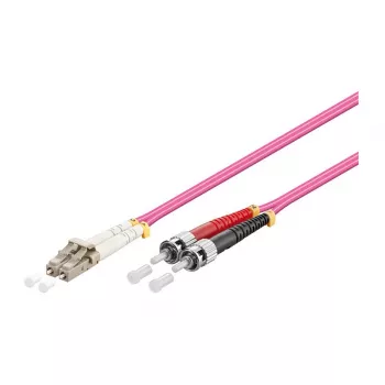komutācijas kabelis LWL Duplex OM4 (Multimode, 50/125) LC/ST, 5m, Good Connections® (LW-805LT4)