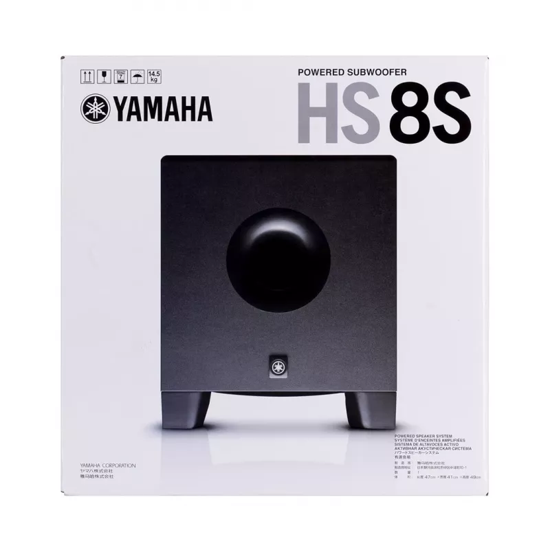 Yamaha HS8S zemfrekvences skaļrunis Melns 150 W