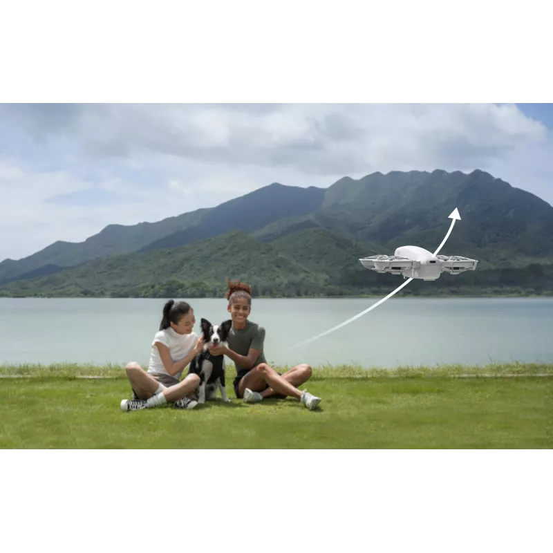 DJI Neo Fly More Combo (DJI-RC-N3) viegls 135 g drons ar 4K Ultra HD kameru, līdz 18 minūtēm lidojuma laika ar 1 uzlādi, 3x baterijas, tālvadības pults