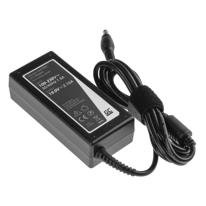 Green Cell AD20P barošanas adapteris/invertors iekštelpām 60 W Melns