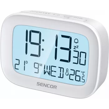 Digitālais modinātājpulkstenis SENCOR SRC 2200 ar LED displeju un baterijas rezervi
