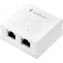 Renkforce tīkla adapteris virsmas montāžai CAT 6 2 pieslēgvietas balts (RF-4540914)