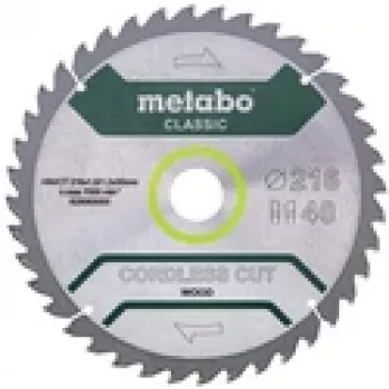 Riņķveida zāģa asmens Metabo 628065000 21,6 cm Urbums 3 cm