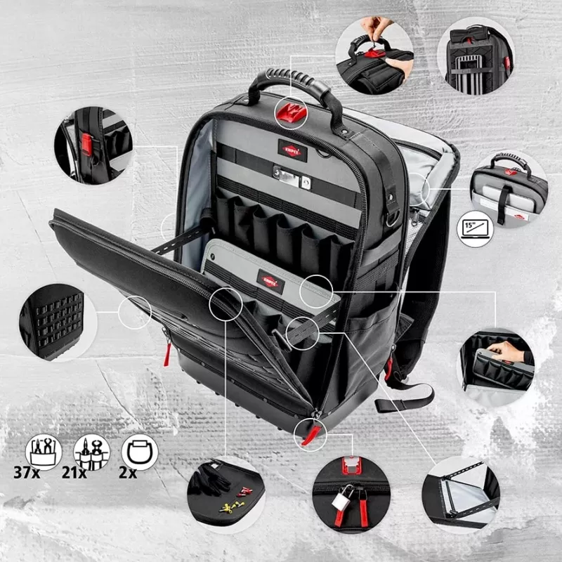 Knipex 00 21 50 E mehāniķa instrumentu komplekts 22 instrumenti