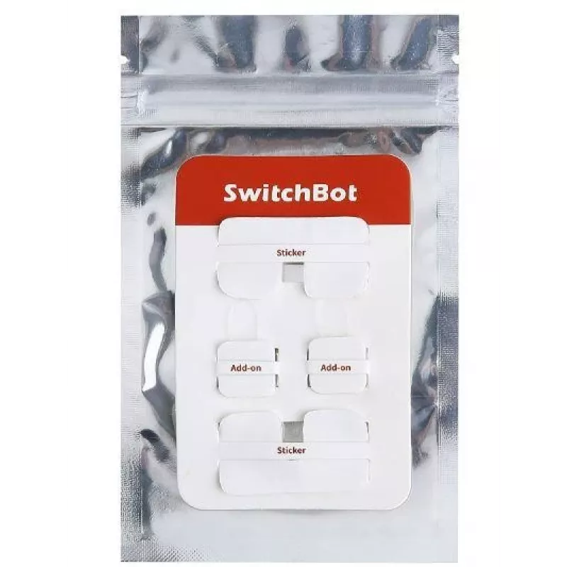 SwitchBot Add-On Sticker bezvadu vadība — viedās mājas papildinājuma uzlīme (ADD-ONSTICKER)