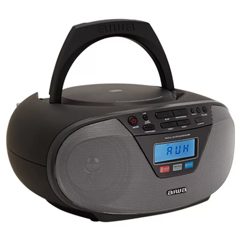 Audio mikro sistēma Aiwa BBTU-400BK, CD/MP3/FM-PLL/BT atskaņotājs (melna)