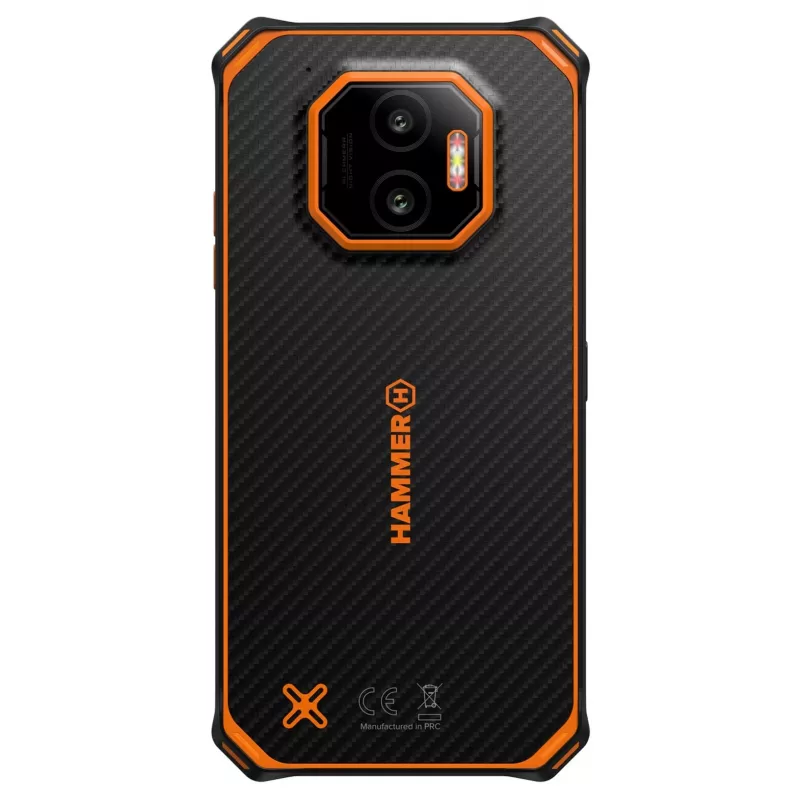 Viedtālrunis HAMMER Energy X2 — Android 15, MediaTek Helio G81, 6.1 collu 1560×720 IPS, 6 GB RAM, 128 GB, Dual SIM, 4G, 50 MP, 5000 mAh, IP68