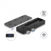 SSD korpuss DeLOCK USB 3.2 Gen 2 priekš PlayStation5 M.2 NVMe bez instrumentiem