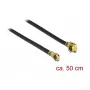 Koaksiālais kabelis DeLOCK 89651 0.5m MHF I-PEX MHF IV HSC MXHP32