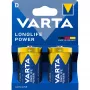 Baterija Varta LONGLIFE Power D — 2 gab. iepakojumā