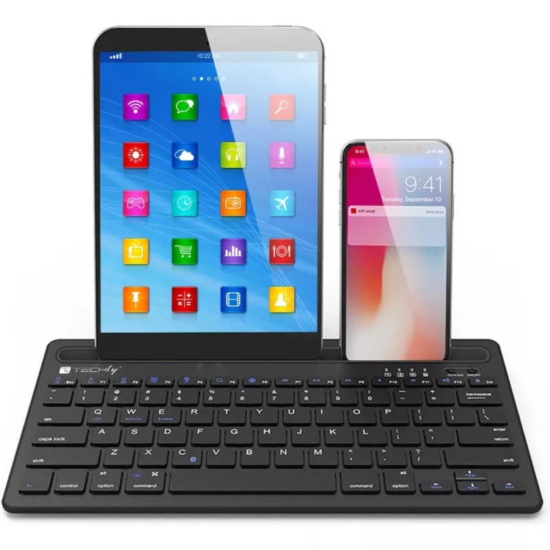 Techly ICTBK102U tastatūra Universāla Bluetooth QWERTY angļu melna