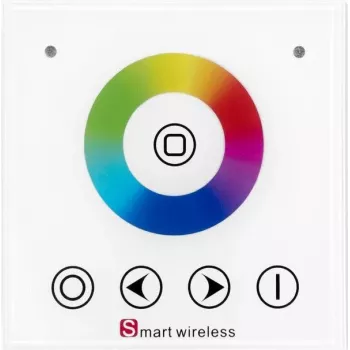 LED lentes sienas paneļa kontrolieris EUROLITE 50531118 RGB RF, bezvadu RF tālvadība RGB LED paneļiem