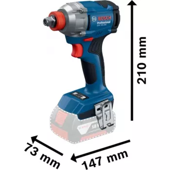 Bezvada triecienuzgriežņatslēga GDX 18V-285 Professional, 18 volti (zila, 2x litija jonu akumulators 4,0 Ah, L-BOXX kastē)