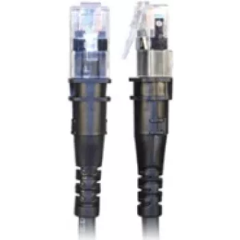 PatchSee ThinPATCH - komutācijas kabelis - RJ-45 (M) uz RJ-45 (M) - 2,1 m - 4,9 mm - FTP - CAT 6a - IEEE 802,3at - ekranēts, halogēnbrīvs - melns (TP-6A-F/7)