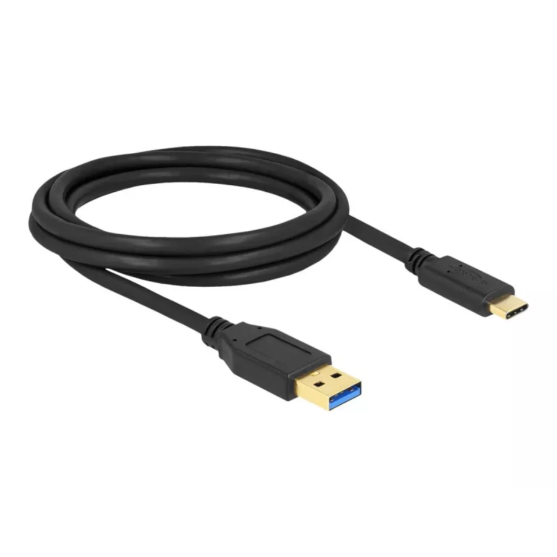 Kabelis DeLOCK SuperSpeed USB (USB 3.2 Gen 2) Type-A uz Type-C 2 m