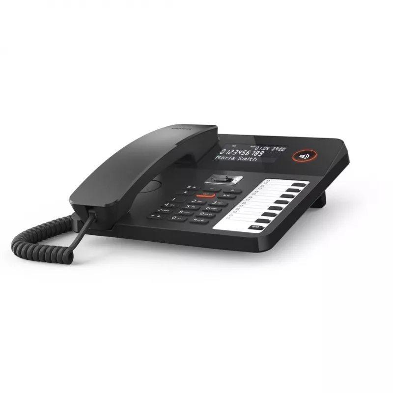 DECT tālrunis Gigaset DESK 800A Vadu klausule 200 tālruņu grāmatas ieraksti Melns