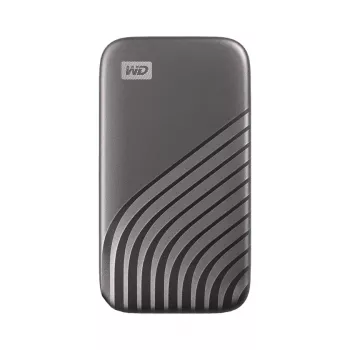Ārējais SSD | WESTERN DIGITAL | My Passport | 1TB | USB-C | Rakstīšanas ātrums 1000 MB/s | Lasīšanas ātrums 1050 MB/s | WDBAGF0010BGY-WESN