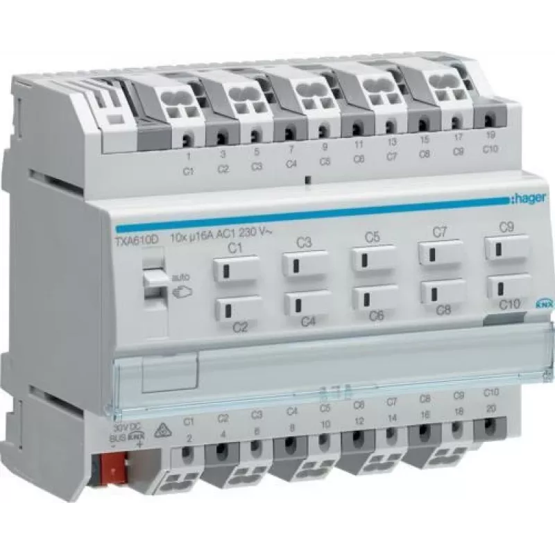 Hager TXA610D balta