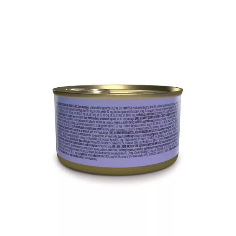 Slapjā kaķu barība Agras Pet Foods Schesir after Dark Complete Brühe 80 g — vista, bezgraudu, bez lipekļa un sojas