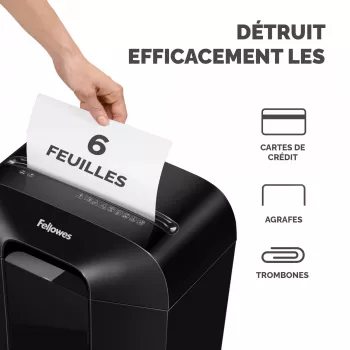 Powershred | LX25 | Melns | 11,5 L | Kredītkaršu smalcināšana | dB | Papīra apstrāde standarta/izvade 6 lapas vienā reizē | Šķērsgriezuma smalcinātājs | Garantija 24 mēneši