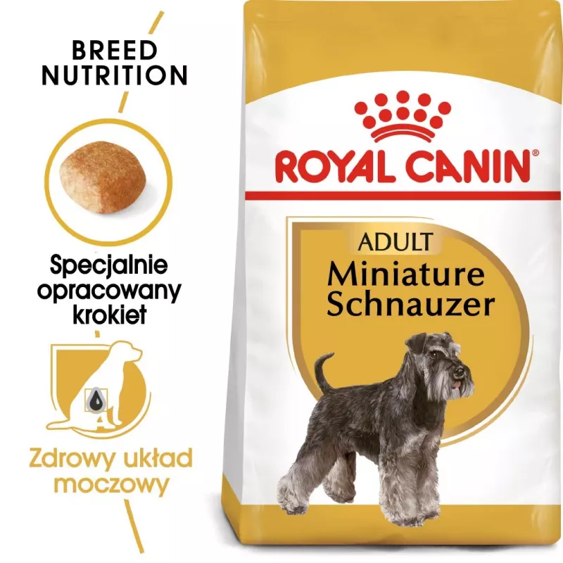 Sausā suņu barība Royal Canin Miniature Schnauzer Adult, mājputnu gaļa, 3 kg, mazām šķirnēm