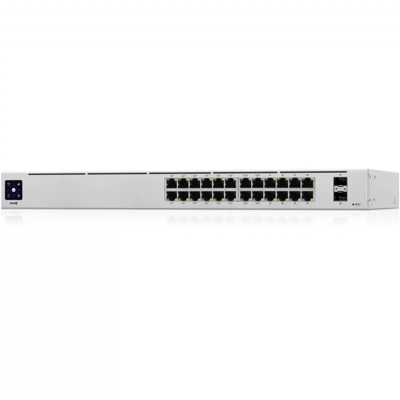 Ubiquiti Networks UniFi USW-24 pārvaldāms L2 Gigabitu Ethernet (10/100/1000) bez PoE, stiprināms statīvā