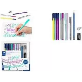 Hand Lettering komplekts Staedtler 100% PEFC – burtrakstu rīki otai un smalkām līnijām