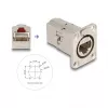 DeLOCK 67062 D-Type RJ45 Cat.6A STP iebūvētais savienotājs, metāla