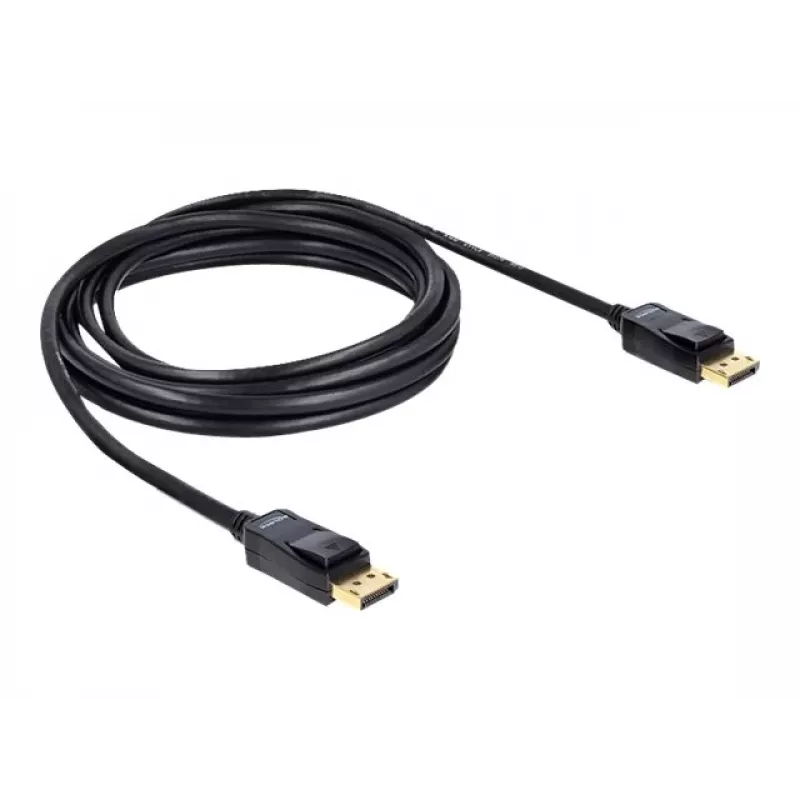DisplayPort kabelis DeLOCK 82424 3m vīrietis-vīrietis zelta melns