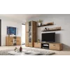 Cama set of two shelves 125cm SOHO lefkas oak/Melns