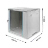 Qoltec 54487 RACK skapis 19 | 12U | 600 x 635 x 600