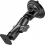 RAM Mounts Twist-Lock zema profila piesūcekņa dubultbumbas stiprinājums melns RAP-B-166-2U