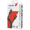 CANYON UC-44, kabelis, U4-CC-5A1M-E, USB4 TYPE-C to TYPE-C kabeļa komplekts 40G 1m 5A 240W(ERP) ar E-MARK, CE, ROHS, melns