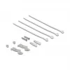Patch panel DELOCK Mini Desktop RJ45 4-portu Cat.6A ekranēts melns, metāla, 90×22×93 mm