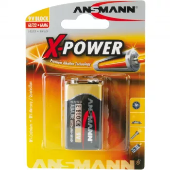 Vienreizlietojama baterija Ansmann 9V-Block