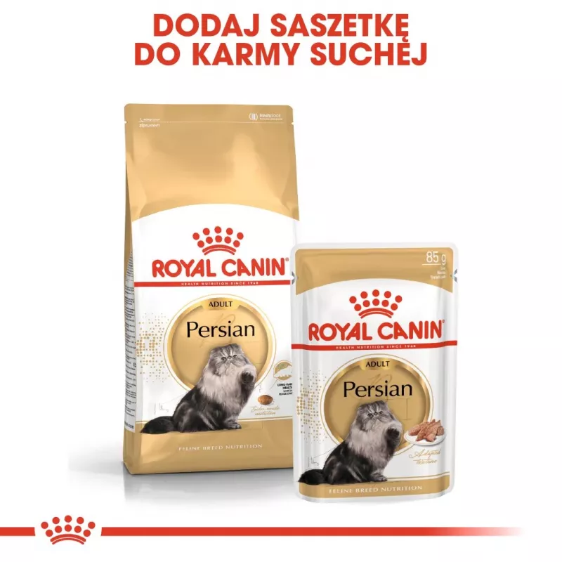 Sausā kaķu barība Royal Canin Persian 4 kg — pieaugušiem persiešiem, vista, 30% olbaltumvielu, 22% tauku