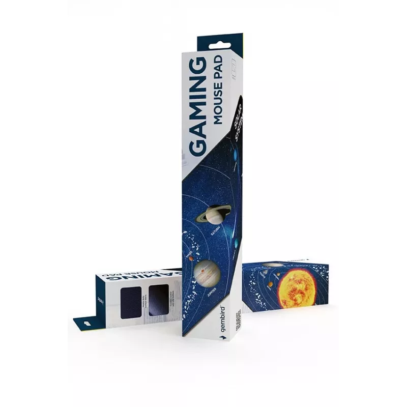 Gembird MP-SOLARSYSTEM-XL-01 spēļu peles paliktnis īpaši liels\Kosmos\ 350 x 900