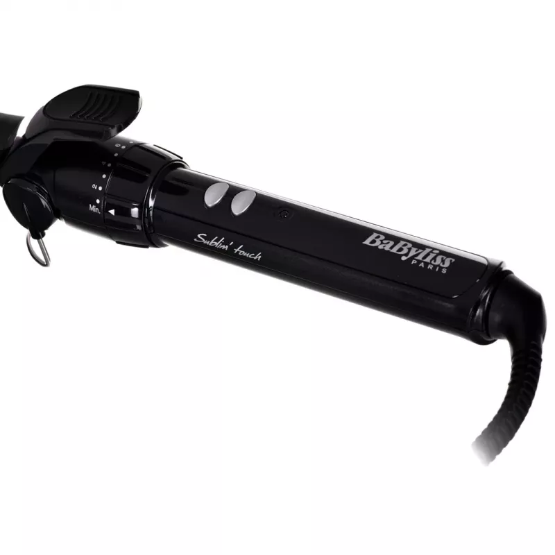 Lokšķēres BABYLISS Pro 180 19mm — 19 mm stienis, 150–180°C, 10 sildīšanas līmeņi, grozāms vads, rozā/melna