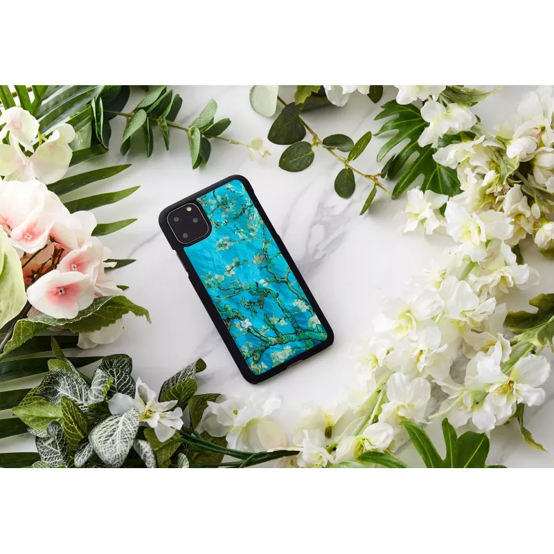 Aizsargapvalks viedtālrunim iKins iPhone 11 Pro Max — Almond Blossom Melns
