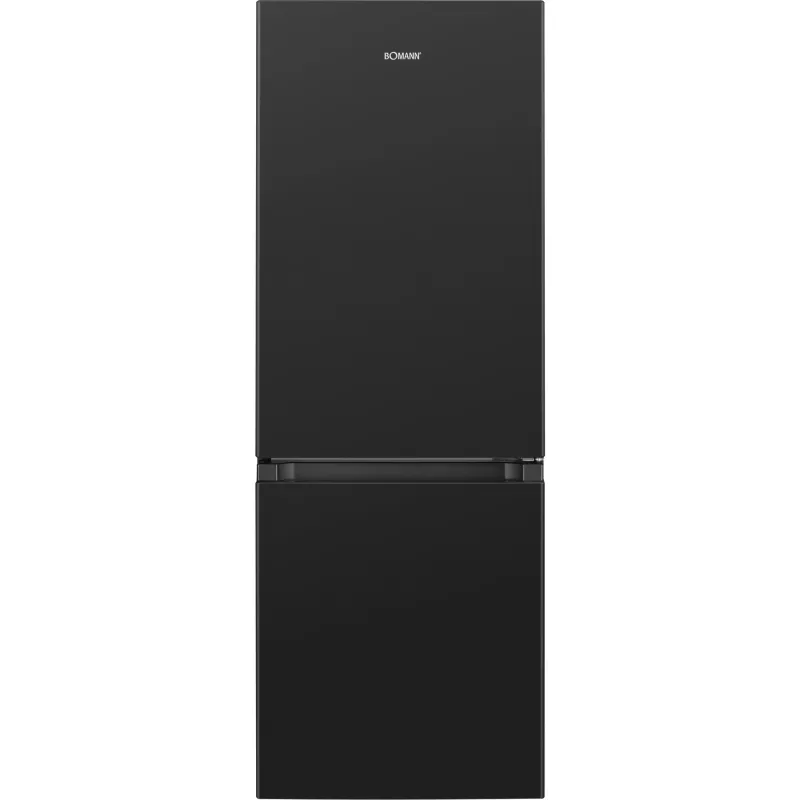 Brīvstāvošs ledusskapis BOMANN KG 320.2, 165 L kopējā (Ledusskapis 122 L, Saldētava 43 L), melns, E-klase, 143 cm